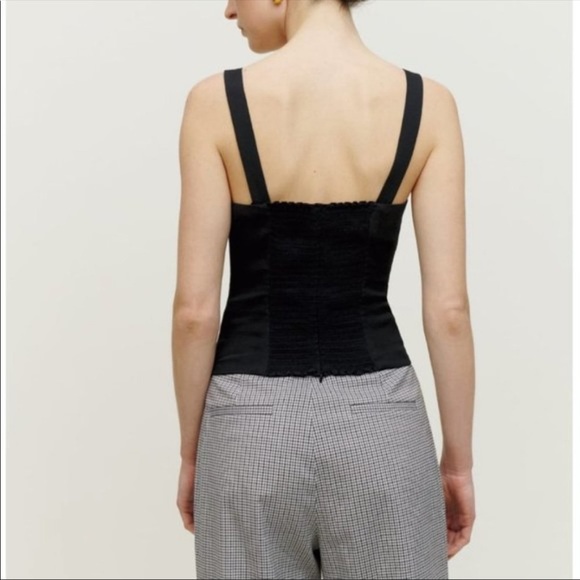 NWT Reformation Eunice Top in Black - Picture 2 of 6